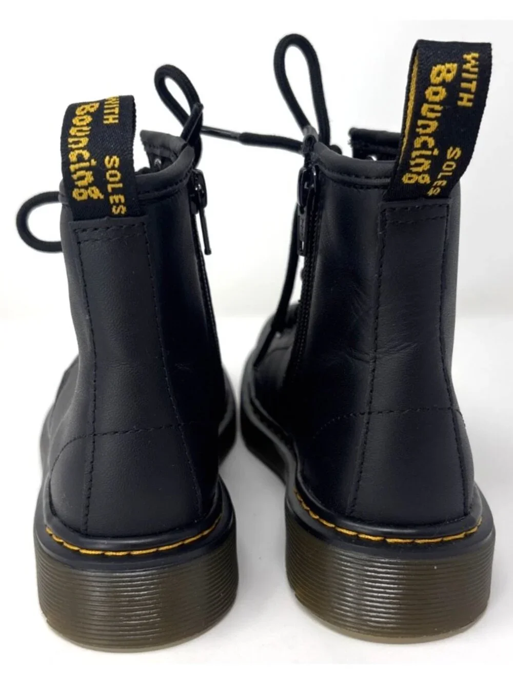 Dr. Martens Black Junior 1460 J Leather Lace Up Boots Size Y1